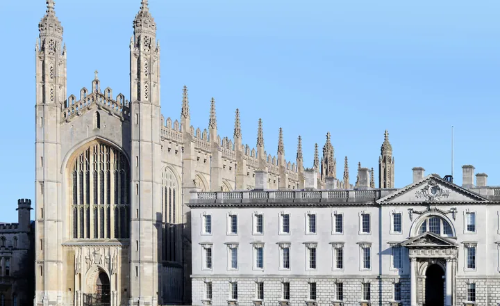 King's College Chapel and Gibbs Building at the University of Cambridge